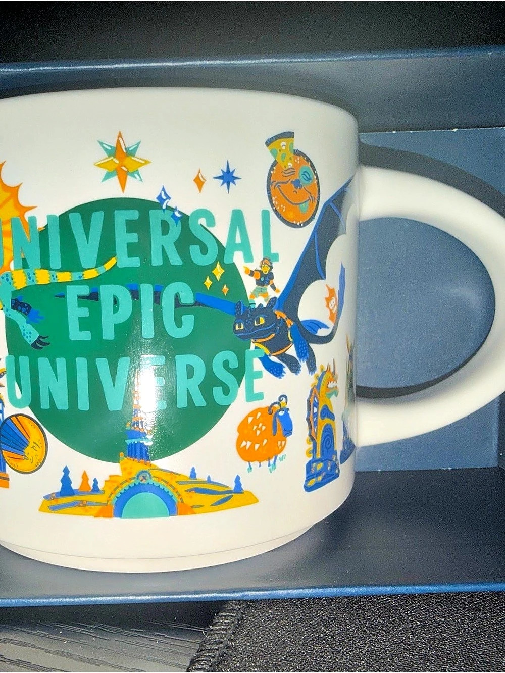 Starbucks Universal Epic Universe Discovery Series Mug White & Blue
